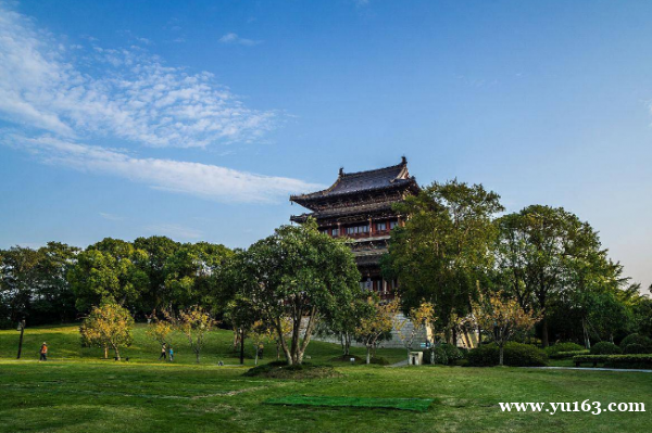 山东临沂望海楼，四季如画的慢城 
